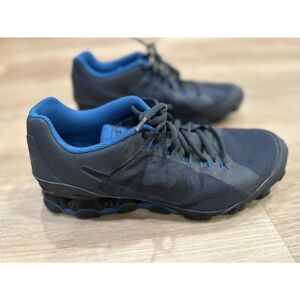 Nike‎ Reax Men's Black Blue 621716-017 Snickers Running Shoes ~ Size 8.5